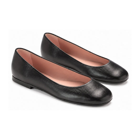 Black Soft Leather Flats for Teen/Women by Pretty Ballerinas