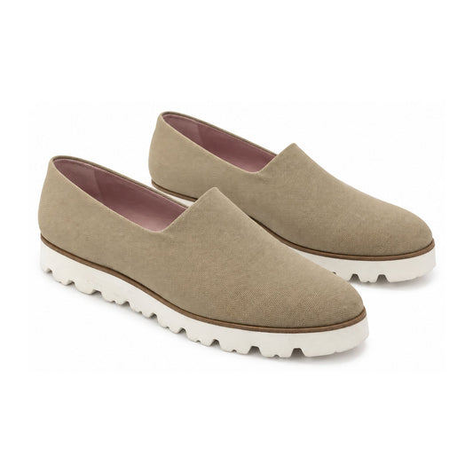 Beige Micro Slip On for Teen/Women by Pretty Ballerinas