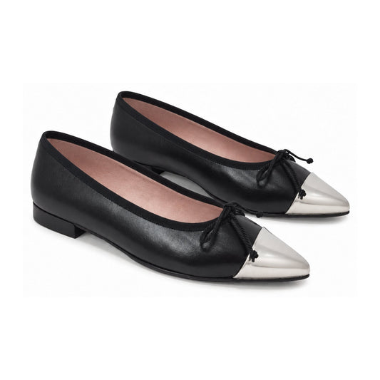 Black Soft Leather Flats for Teen/Women by Pretty Ballerinas