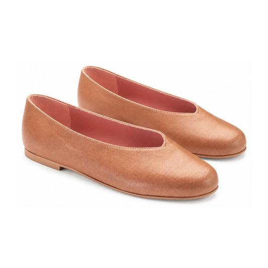 Nude Soft Leather Flats for Teen/Women by Pretty Ballerinas