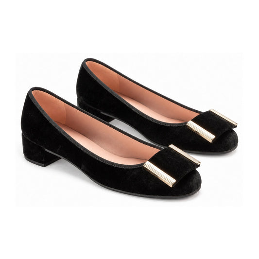 Black Velvet Heel for Teen/Women by Pretty Ballerinas