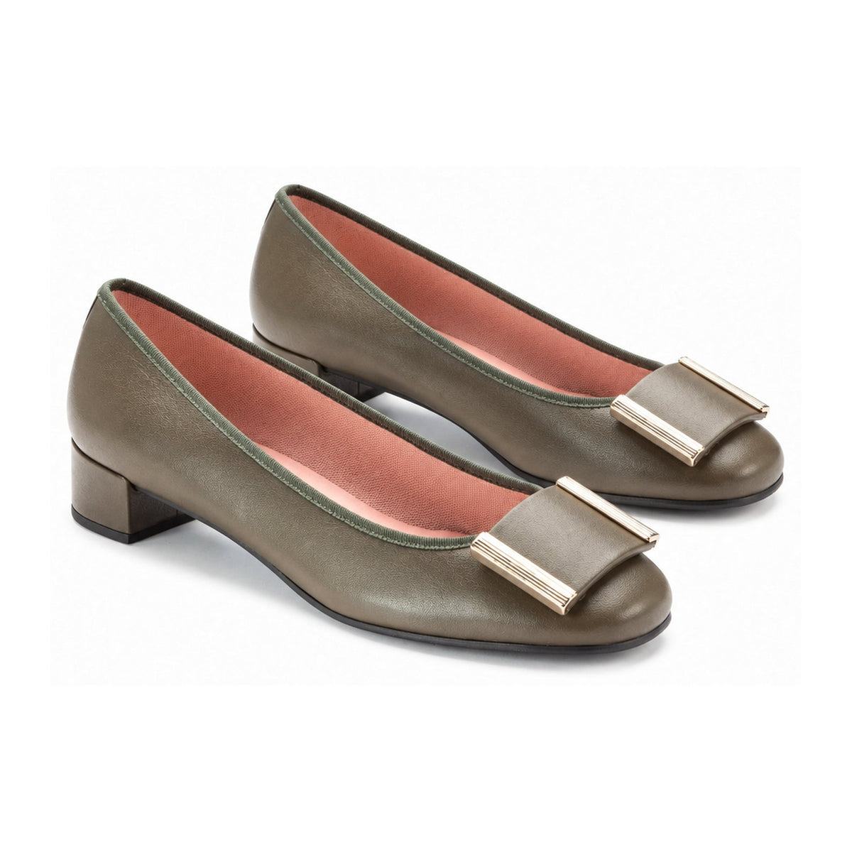 Green Soft Leather Heel for Teen/Women by Pretty Ballerinas