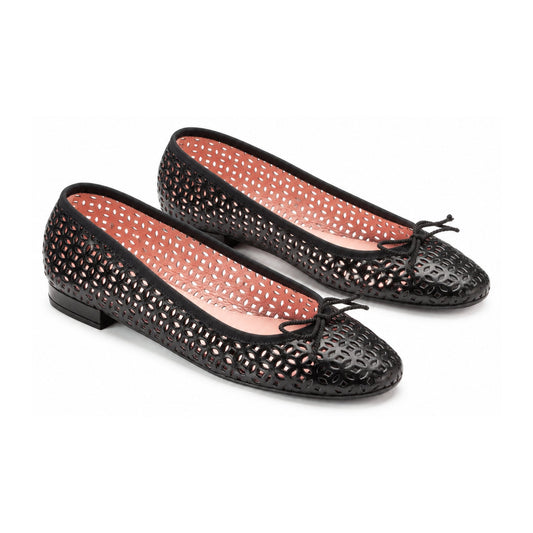 Black Soft Leather Flats for Teen/Women by Pretty Ballerinas