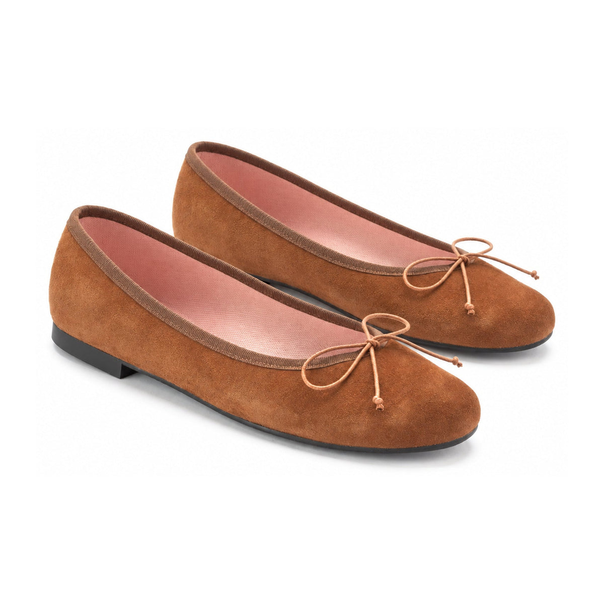 Teens Rust Suede Bow Shoe