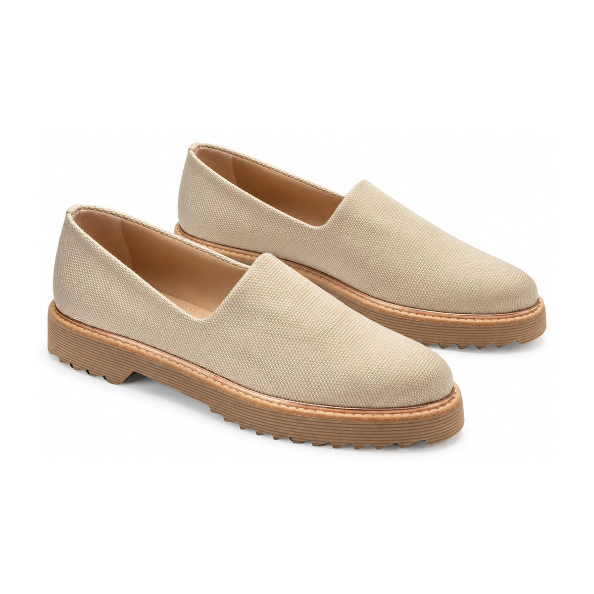 Beige Micro Slip On for Teen/Women by Pretty Ballerinas