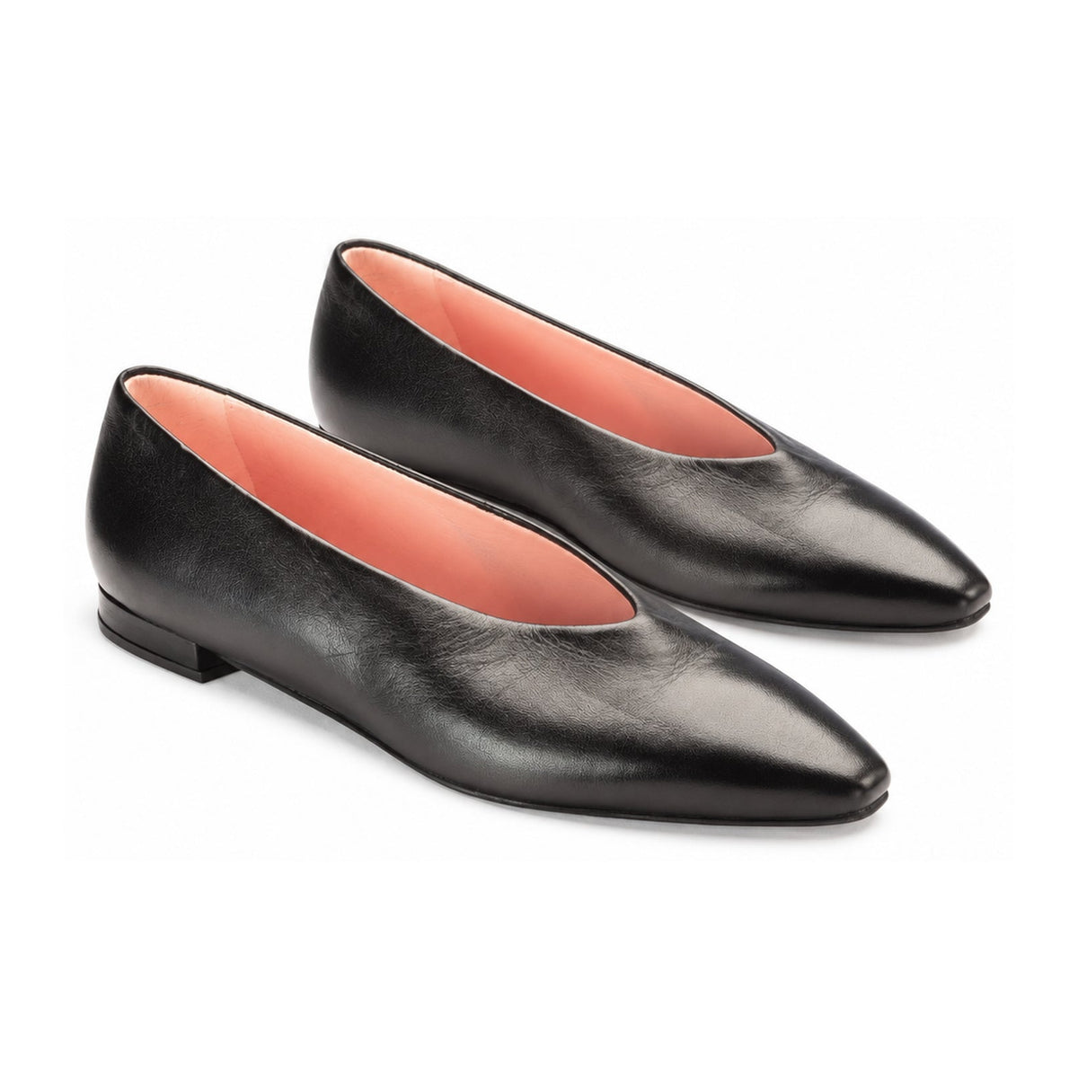 Black Soft Leather Flats for Teen/Women by Pretty Ballerinas