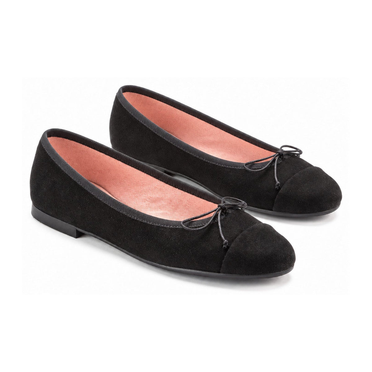 Black Suede Flats for Teen/Women by Pretty Ballerinas