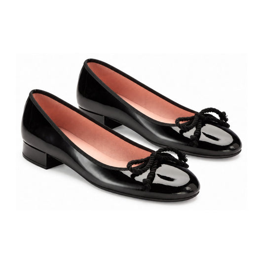 Black Patent Leather Heel for Teen/Women by Pretty Ballerinas
