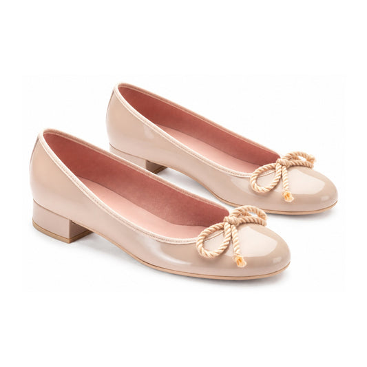 Blush Patent Leather Heel for Teen/Women by Pretty Ballerinas