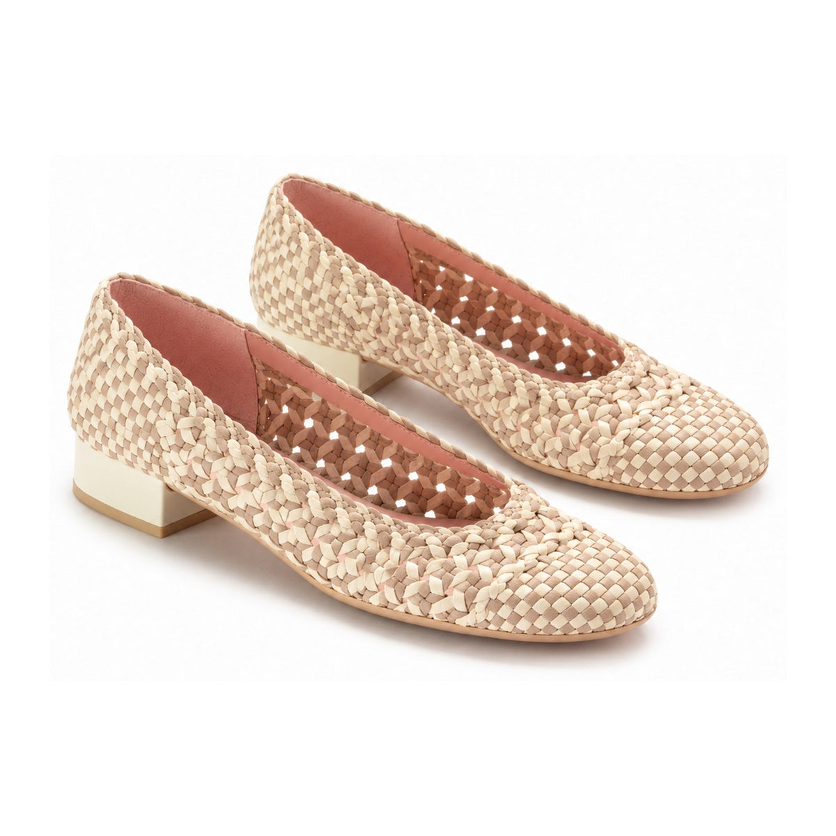 Beige Soft Leather Heel for Teen/Women by Pretty Ballerinas