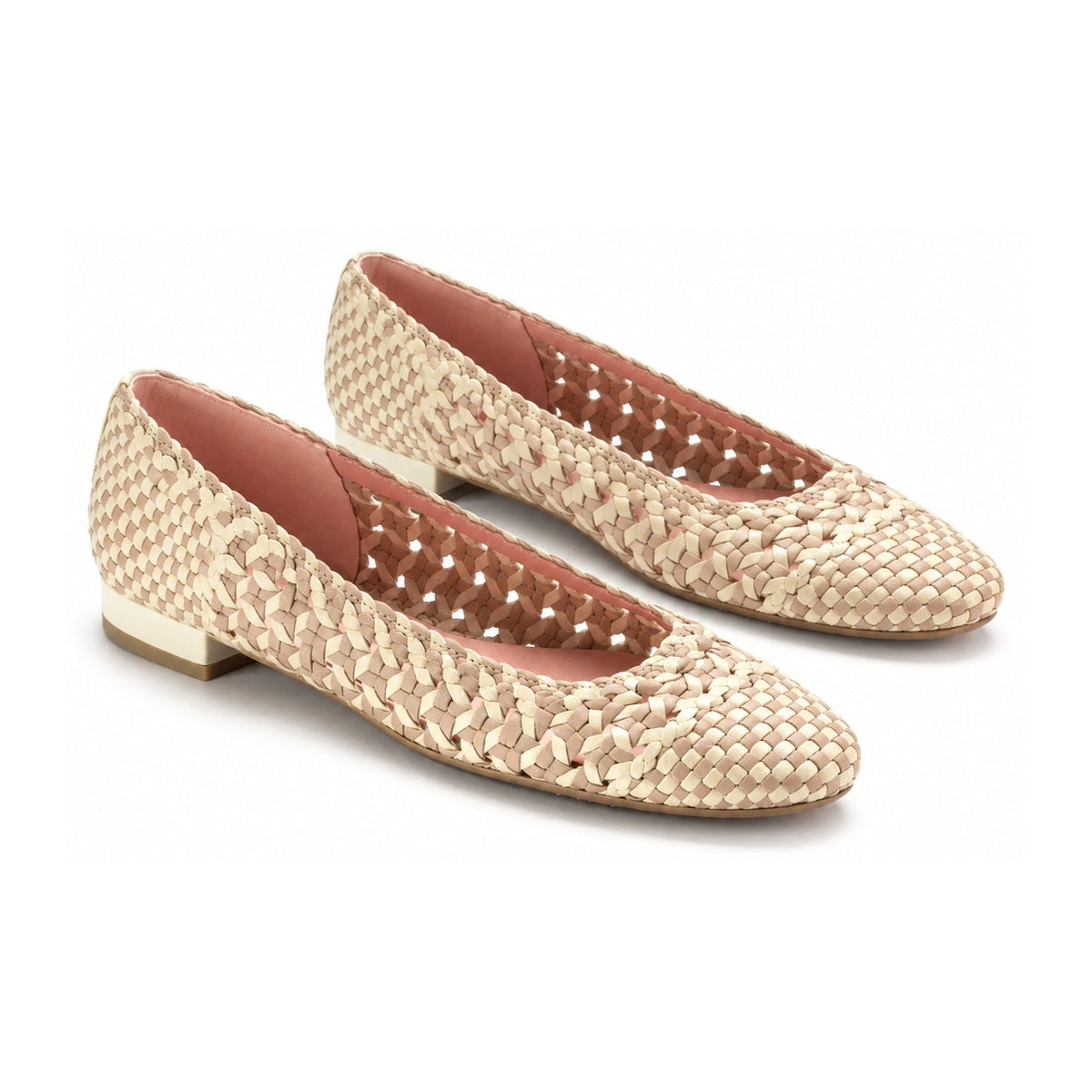 Beige Soft Leather Flats for Teen/Women by Pretty Ballerinas