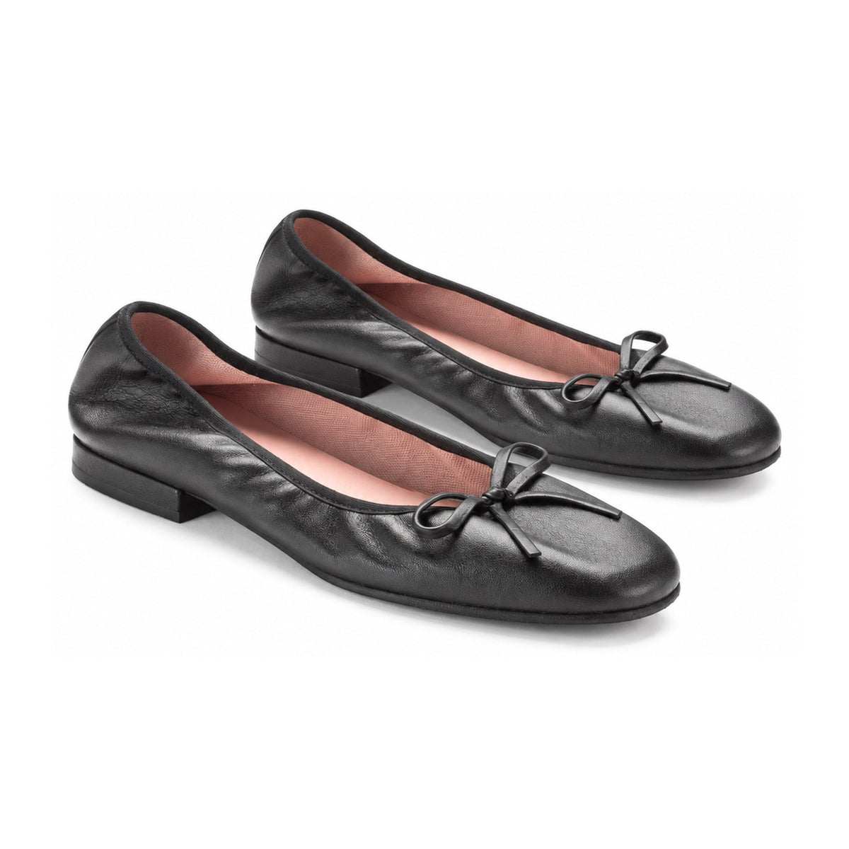 Black Soft Leather Flats for Teen/Women by Pretty Ballerinas