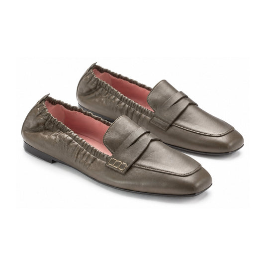 Green Soft Leather Flats for Teen/Women by Pretty Ballerinas