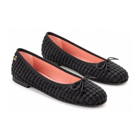 Teens Bow Velvet in BlackVevet Pearl