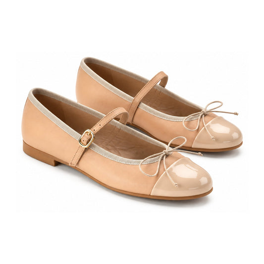 Rose Leather Teens Mary Jane