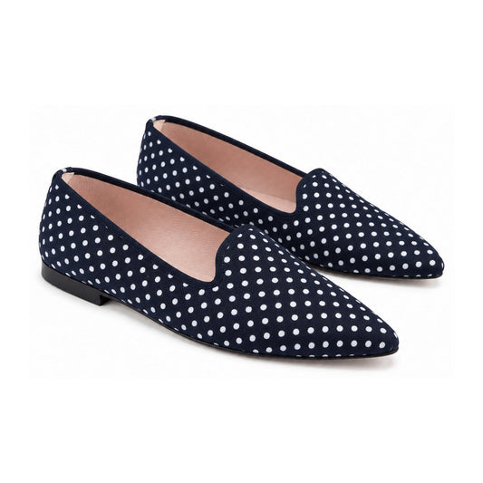 Navy Micro Smoking Loafer for Teen/Women by Pretty Ballerinas