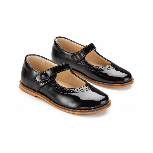 Black Patent Toddlers MaryJane Dressy Strap